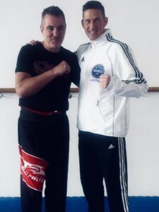 Andreas Riem mit Dirk Menzel (rechts)